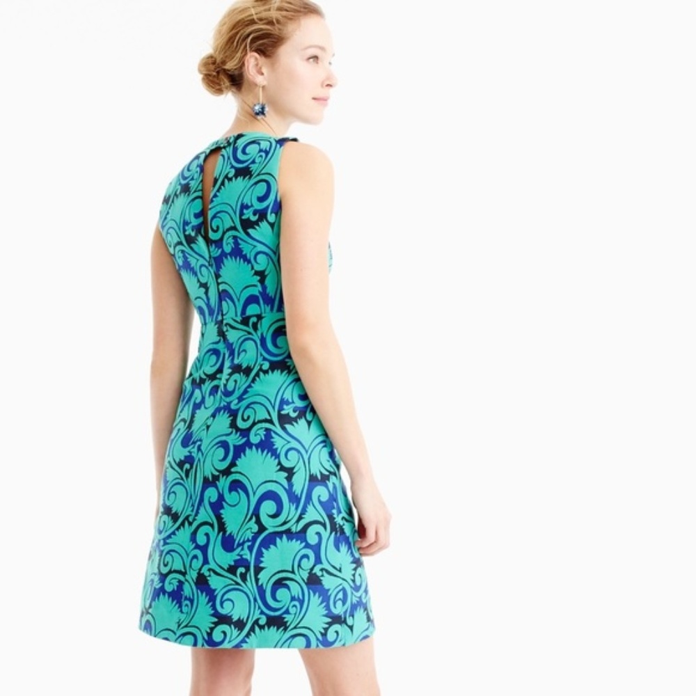 J.CREW A-line dress in vineyard jacquard - Picture 7 of 8
